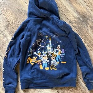 Disney Navy Hoodie with Mickey and Friends